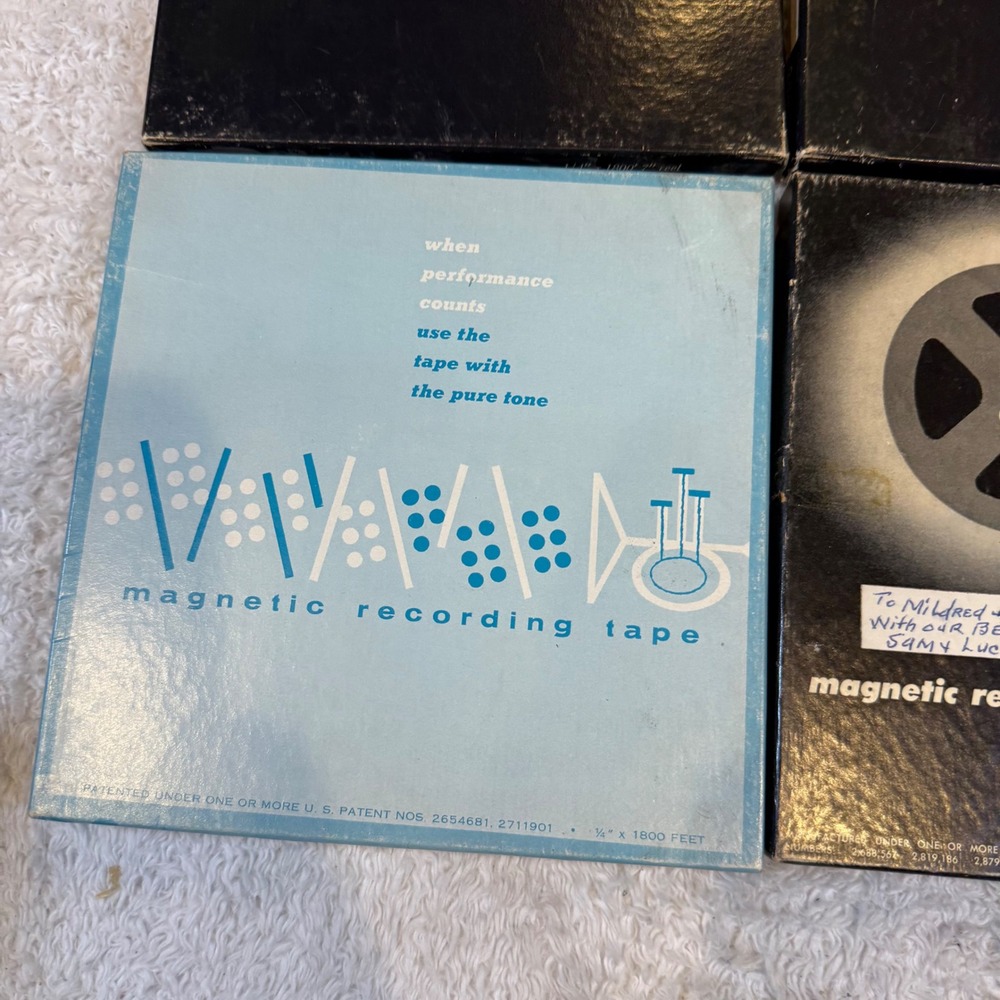 Vintage Reel to Reel Recording Tape Lot Ampex 444 Burstein-Applebee 7 Inch Reels - Picture 2 of 11